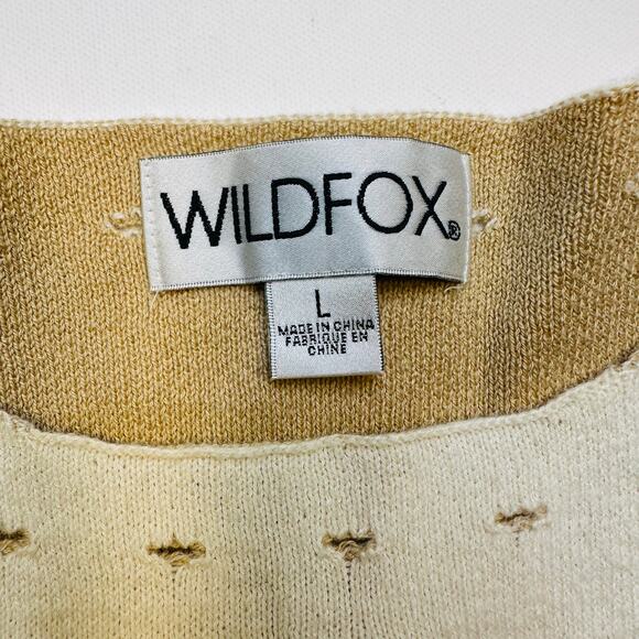 Wildfox Sweater with Balloon Sleeves and Cutouts Size Large - Picture 3 of 9